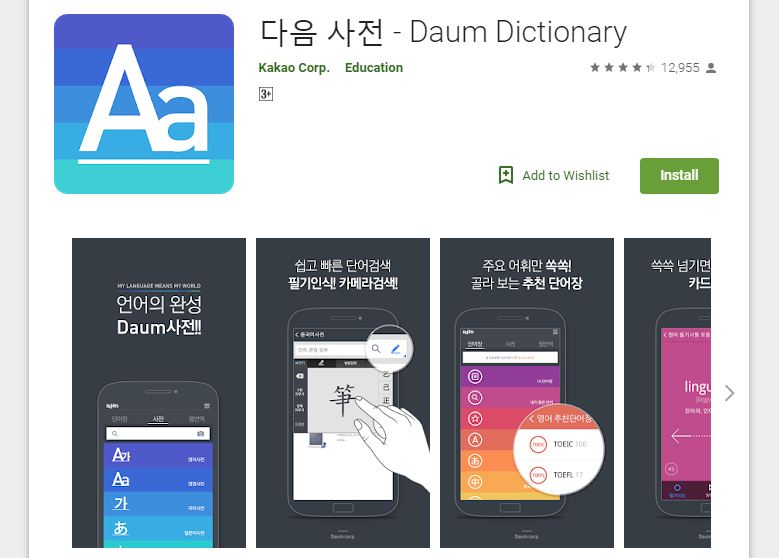 Daum dictionary