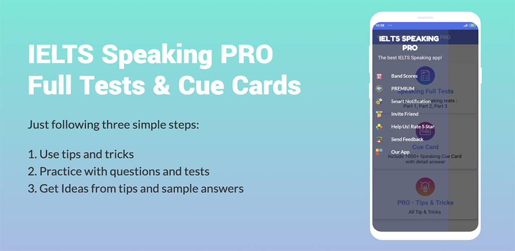 app ELTS Speaking PRO: Full Test & Cue Cards