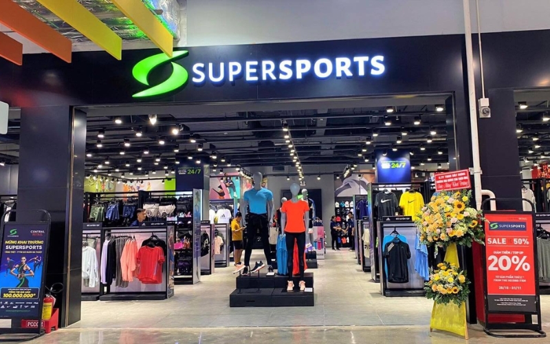 shop đồ thể thao Supersports