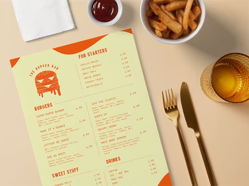 chọn chất liệu in menu phù hợp