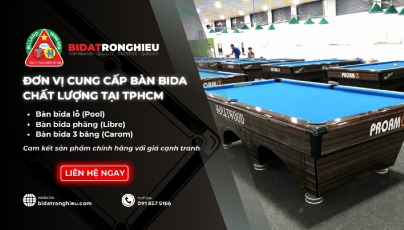 Bida Trọng Hiếu – Địa chỉ mua bàn bida uy tín và giá tốt