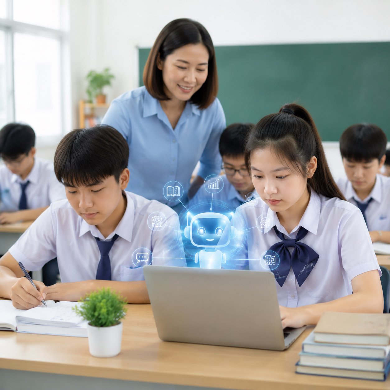 AI giúp học sinh THCS ôn thi vào lớp 10 thông minh hơn AI giúp học sinh THCS ôn thi vào lớp 10 thông minh hơn