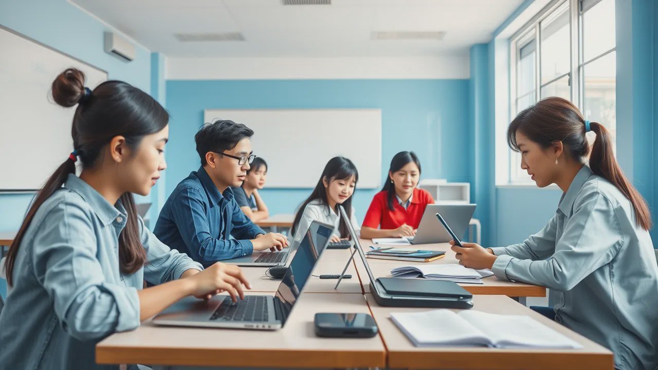 Công nghệ len lỏi vào đời sống học đường Công nghệ len lỏi vào đời sống học đường